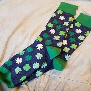 Shamrock socks lucky clover